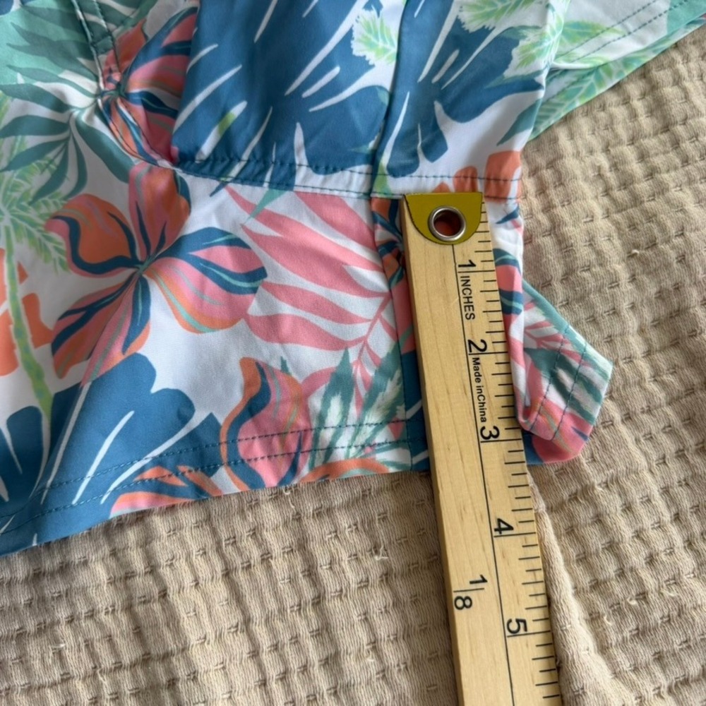 Roxy Board Shorts Womens XL Tropical Floral Palm Leaf Swim Surf Beach Cargo - Picture 7 of 9